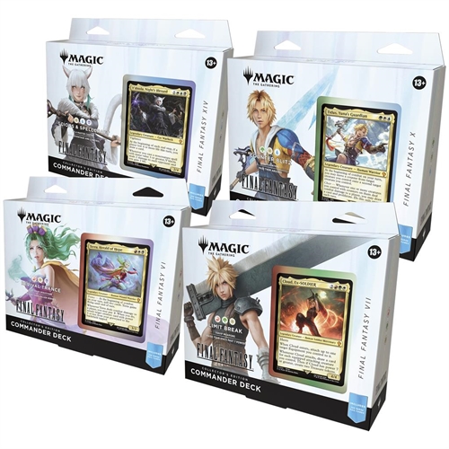 Final Fantasy - All 4 Collector Commander decks - Magic the Gathering (Eng)